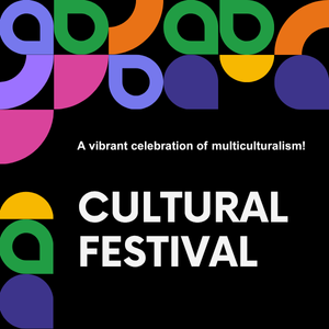 Cultural Festival with Colourful shapes