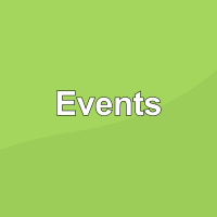 green background with text Events