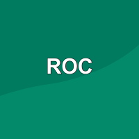 Green background with text ROC