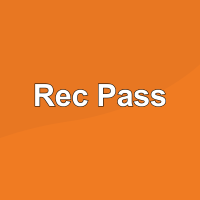Orange background with text Rec Pass