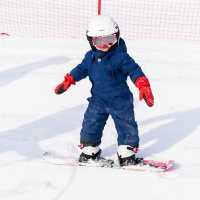 Child snowboarding