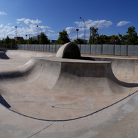 Concrete skate park