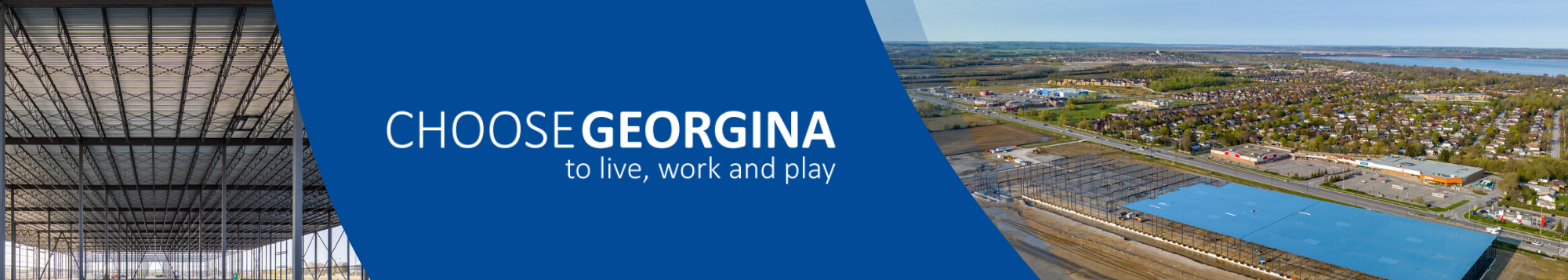 construction work with the text Choose Georgina to live, work and play