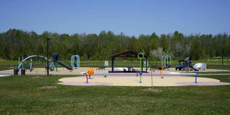 Accessible Playground equipment at Julia Munro Park