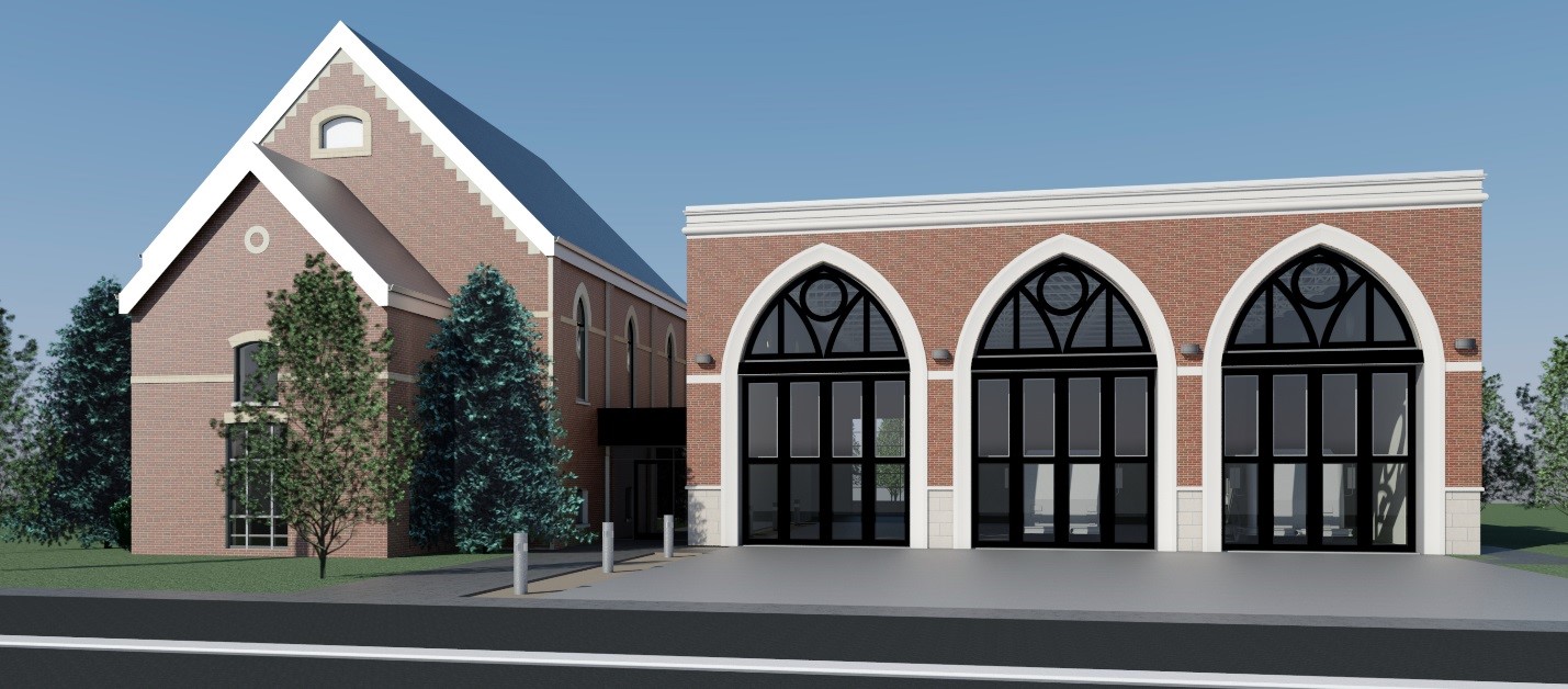 Pefferlaw Fire Hall rendering Pefferlaw fire hall rendering