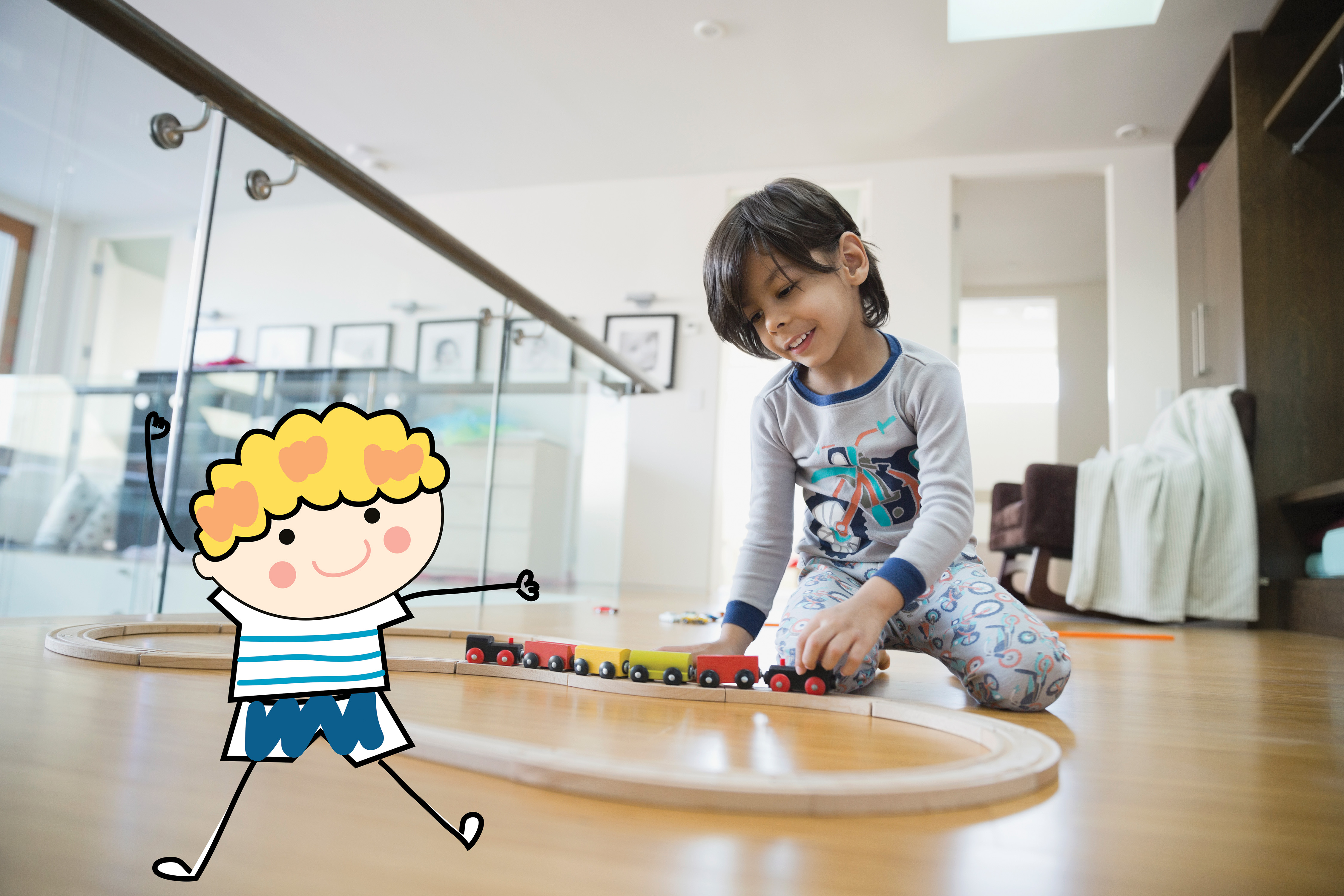 HKCC Child Playing with Train Set HKCC Child Playing with Train Set