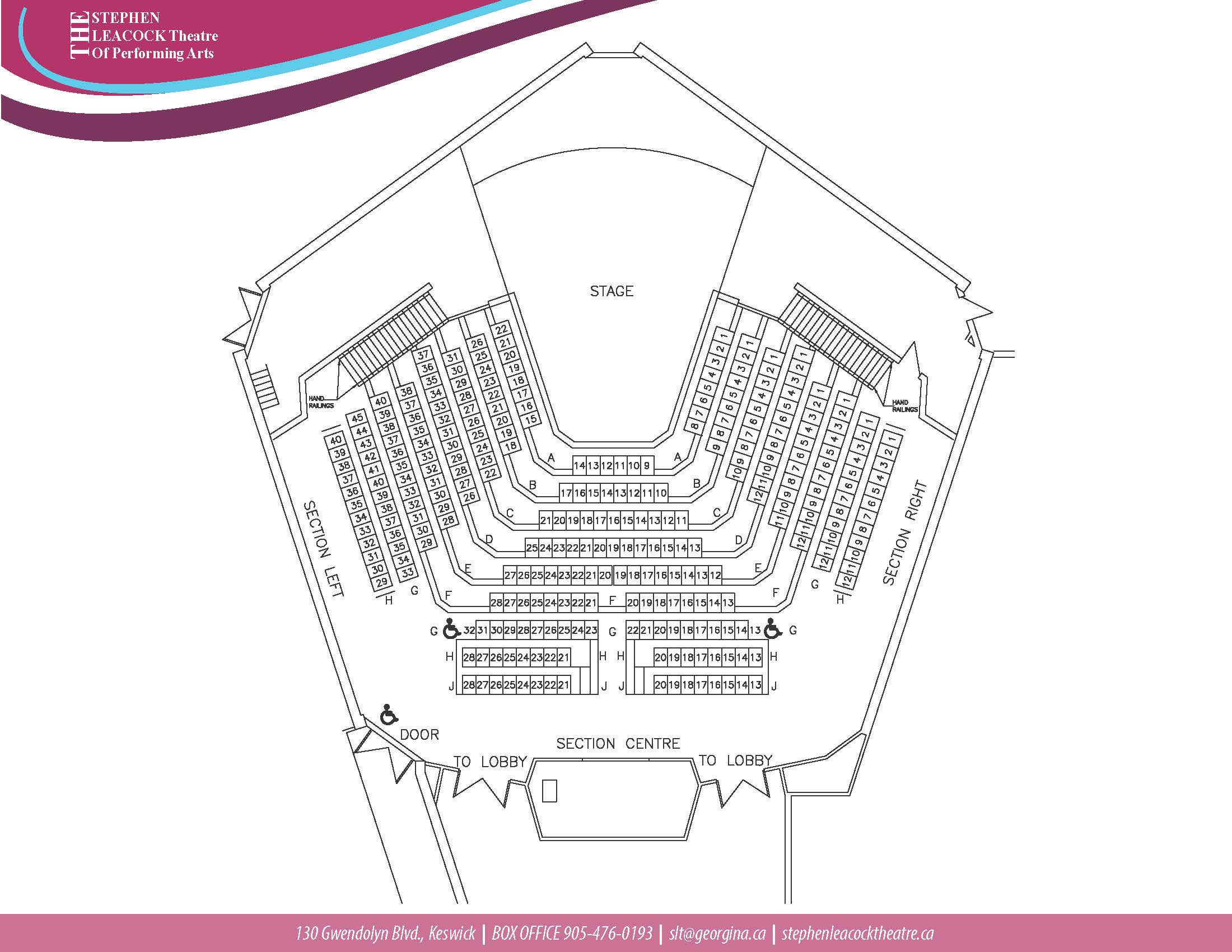 Georgian College Theatre Seating Chart