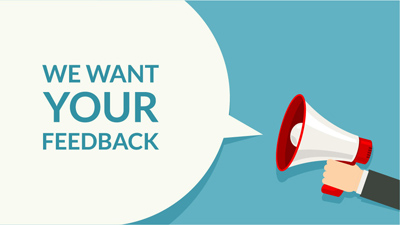 Customer service survey We want your feedback customer service survey