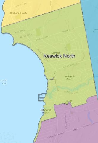 Map of Keswick North Area