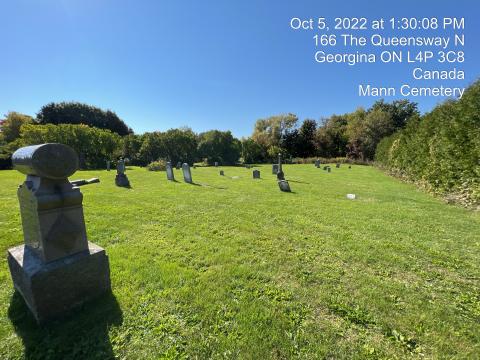Cemetery with headstones
