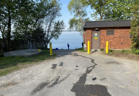 The pump station located at 104 Lake Drive N