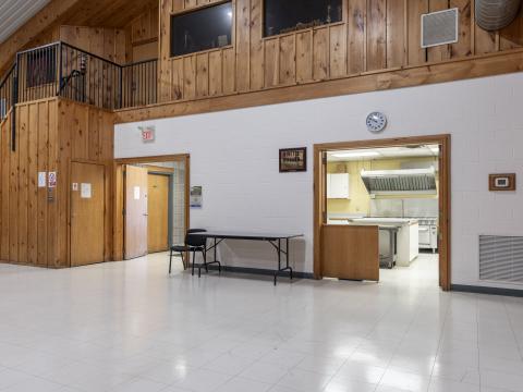 Entrance to a kitchen area