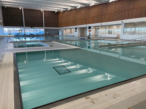 empty pool in a recreation centre