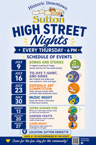 Sutton Thursday nights schedule