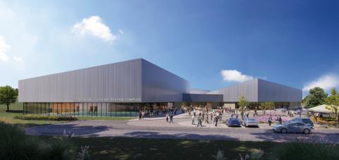Artist rendering of recreational building