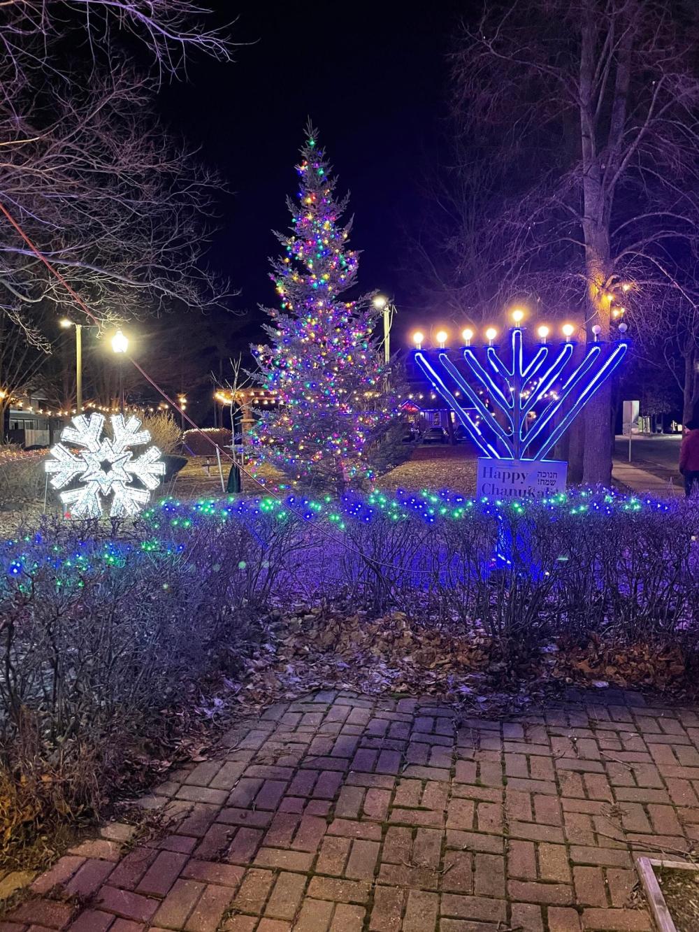 menorah in Jackson's Point Parkette