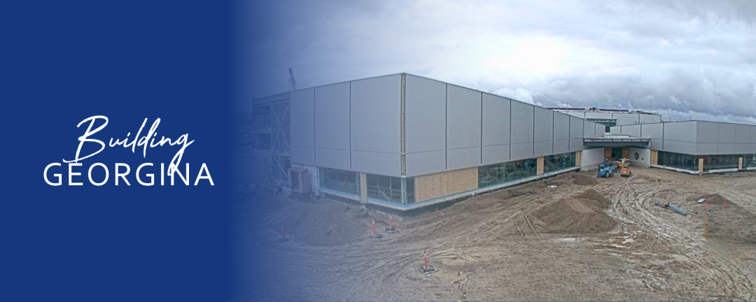 the new multi-use recreation complex under construction with the words building Georgina