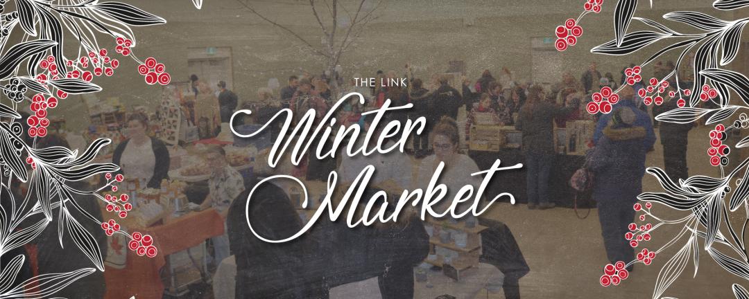 people at the Link winter market