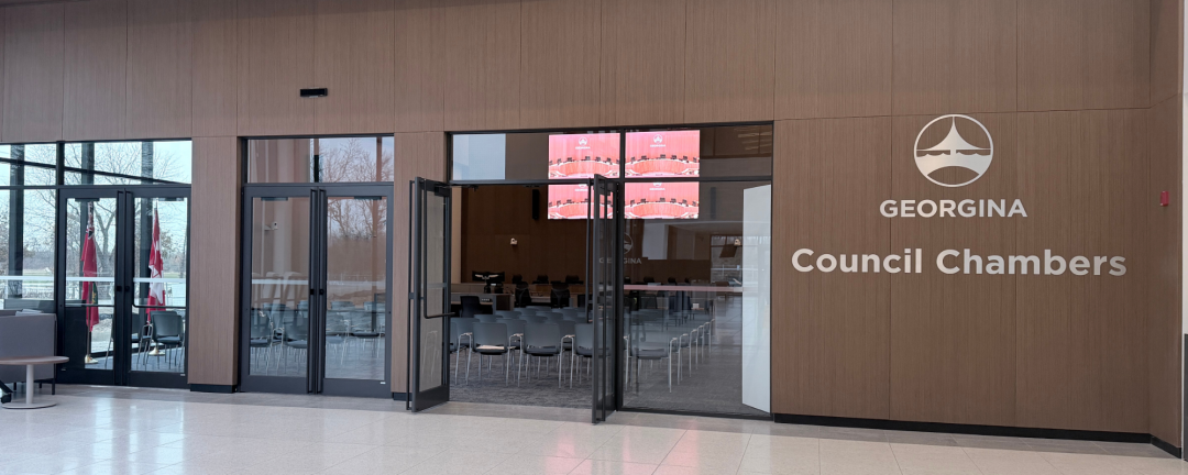 image of new Council chambers with doors open