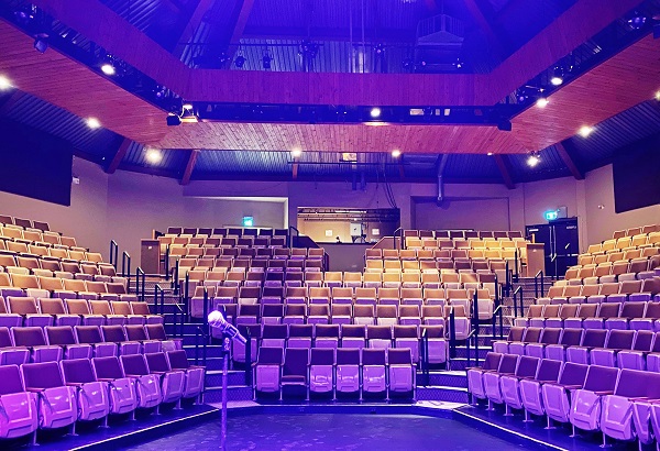 Stephen Leacock Theatre Floor empty audience seats in the stephen leacock theatre